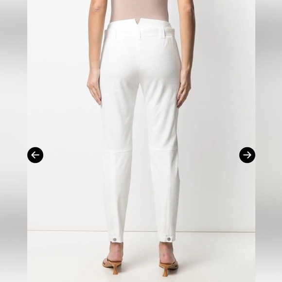 NWT Rag & Bone Abby Stretch Cotton Pants Ivory High Rise  $425. Size 4 - Picture 2 of 8